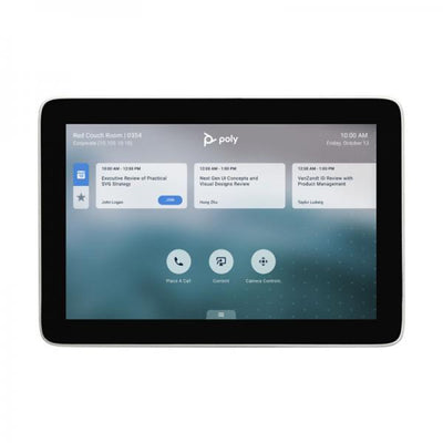 Poly VC TC8 touch control for use with Poly G7500, Studio X30 and Studio X50. Requires PoE network connection or optional external power injector (2200-66740-XXX). [2200-30760-001]