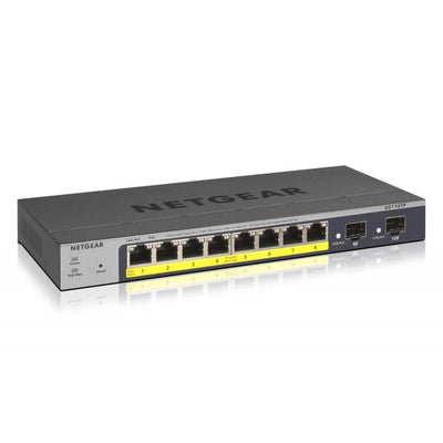 Netgear 8-Port Gigabit PoE+ Ethernet Smart Switch with 2 SFP Ports and Cloud Management (55W) [GS110TP-300EUS]