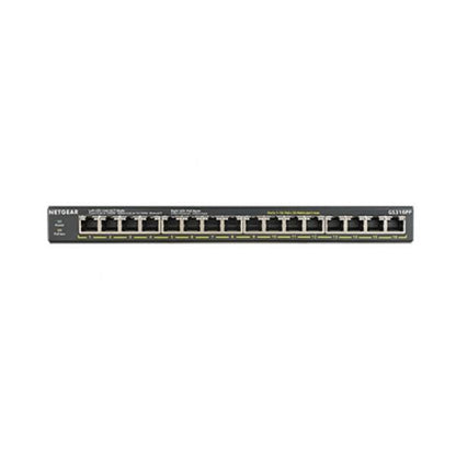 Netgear 16-Port Gigabit Ethernet Unmanaged PoE+ Switch with FlexPoE (183W) [GS316PP-100EUS]