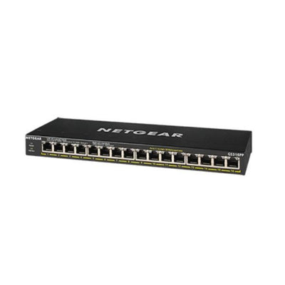 NETGEAR GS316PP Non gestito Gigabit Ethernet (10/100/1000) Supporto Power over Ethernet (PoE) Nero [GS316PP-100EUS]