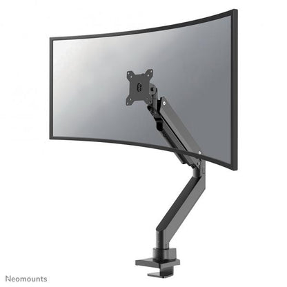 Neomounts Single Monitor Arm - 10-49inch - 1-18 kg (curved 14 kg) - Gas Spring - 180 Degrees -Stop Mechanism - Topfix - Black [NM-D775BLACKPLUS]