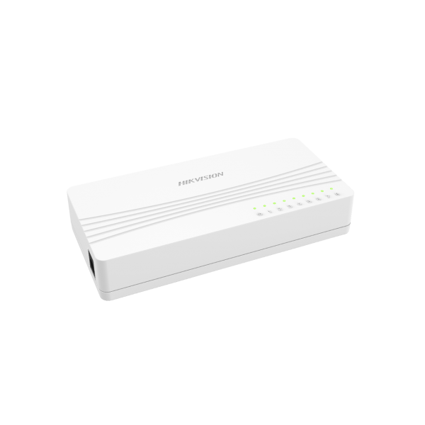 HIKVISION SWITCH L2, UNMANAGED, 8 10/100M RJ45 PORTS, DESKTOP PLASTIC SWITCH [DS-3E0108D-O]