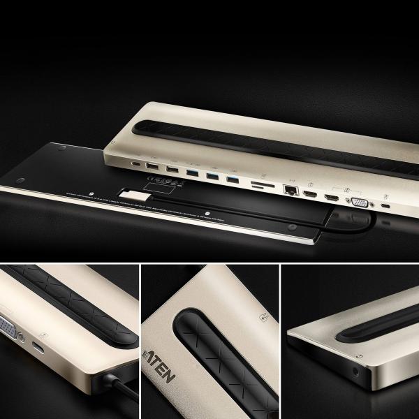 Aten Dock multiporta USB-C con pass-through dell'alimentazione - PROMO FINO AD ESAURIMENTO SCORTE [UH3237-AT]