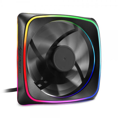 Sharkoon RGB SHARK Lights Case per computer Ventilatore 12 cm Nero [SHARKLIGHTSRGBFAN]