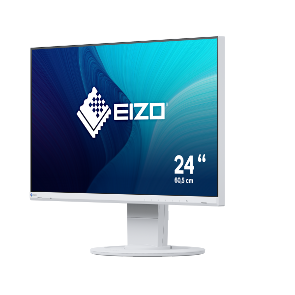 EIZO MONITOR 23,8 LED IPS 16:9 FHD 5MS 250 CDM, DVI/DP/HDMI, PIVOT, MULTIMEDIALE, FLEX EV2460 BIANCO [EV2460-WT]