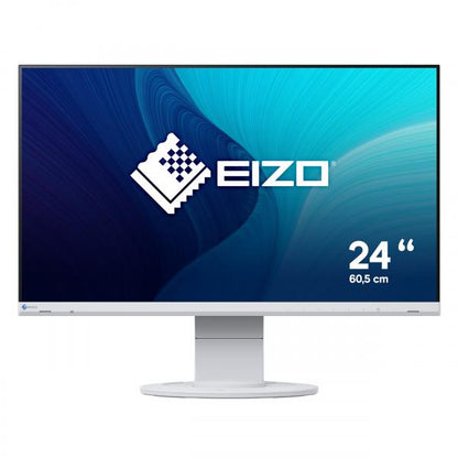 EIZO MONITOR 23,8 LED IPS 16:9 FHD 5MS 250 CDM, DVI/DP/HDMI, PIVOT, MULTIMEDIALE, FLEX EV2460 BIANCO [EV2460-WT]