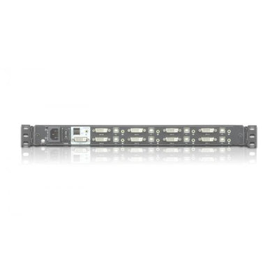 Aten Single Rail 8-Port DVI FHD LCD KVM Switch TASTIERA ITALIANA - PROMO FINO AD ESAURIMENTO SCORTE [CL6708MW-ATA-ITG]