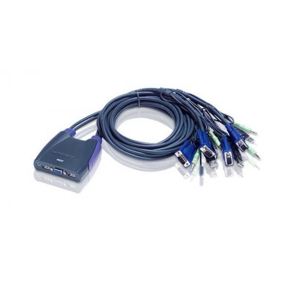 ATEN 4 Port USB KVM & Speaker- PROMO FINO AD ESAURIMENTO SCORTE [CS64US-AT]