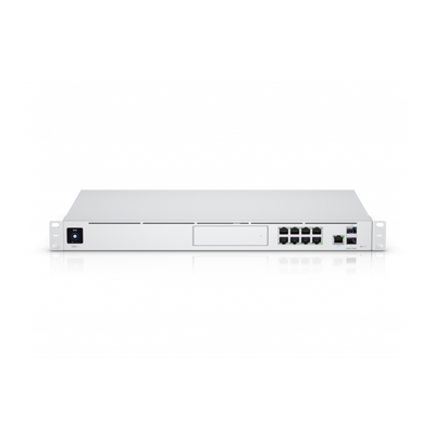 Ubiquiti - UDM-PRO - UniFi Dream Machine Pro with Quad-core ARM Cortex-A57 at 1.7 GHz, 4GB DDR4 RAM, x1 HDD 3.5" NVR, 1U rack, 100+ devices, 1k+ clients, LAN x8 GbE RJ45 ports and x1 10G SFP+ port, [UDM-Pro-EU]