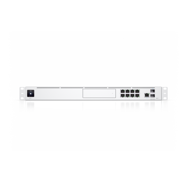 Ubiquiti - UDM-PRO - UniFi Dream Machine Pro with Quad-core ARM Cortex-A57 at 1.7 GHz, 4GB DDR4 RAM, x1 HDD 3.5" NVR, 1U rack, 100+ devices, 1k+ clients, LAN x8 GbE RJ45 ports and x1 10G SFP+ port, [UDM-Pro-EU]