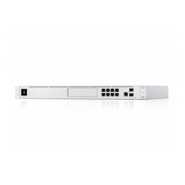 Ubiquiti - UDM-PRO - UniFi Dream Machine Pro with Quad-core ARM Cortex-A57 at 1.7 GHz, 4GB DDR4 RAM, x1 HDD 3.5" NVR, 1U rack, 100+ devices, 1k+ clients, LAN x8 GbE RJ45 ports and x1 10G SFP+ port, [UDM-Pro-EU]