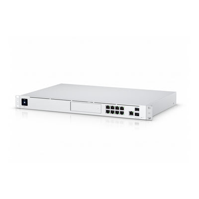 Ubiquiti - UDM-PRO - UniFi Dream Machine Pro with Quad-core ARM Cortex-A57 at 1.7 GHz, 4GB DDR4 RAM, x1 HDD 3.5" NVR, 1U rack, 100+ devices, 1k+ clients, LAN x8 GbE RJ45 ports and x1 10G SFP+ port, [UDM-Pro-EU]