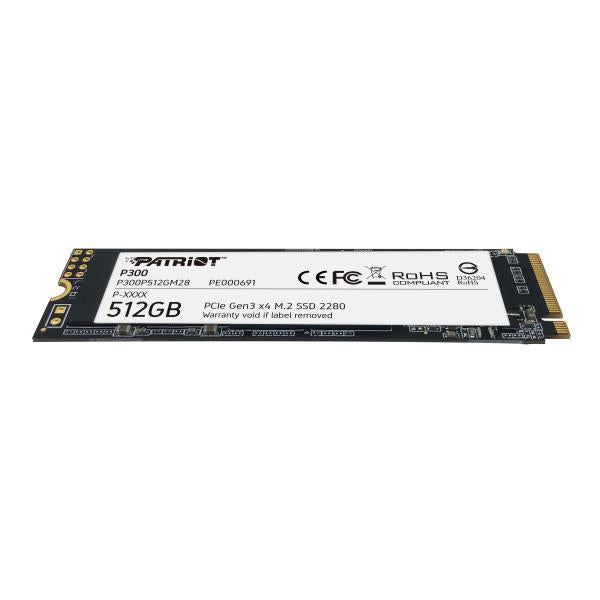 PATRIOT SSD INTERNO P300 512GB M.2 PCIE R/W 1700/1200 GEN 3X4 [P300P512GM28]