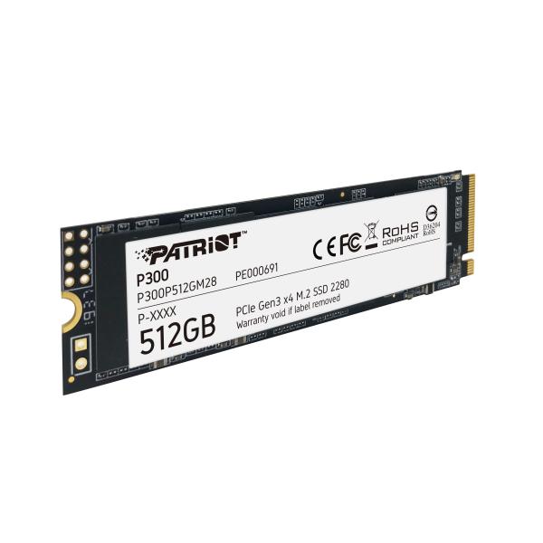 PATRIOT SSD INTERNO P300 512GB M.2 PCIE R/W 1700/1200 GEN 3X4 [P300P512GM28]