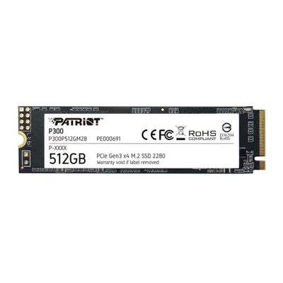 PATRIOT SSD INTERNO P300 512GB M.2 PCIE R/W 1700/1200 GEN 3X4 [P300P512GM28]