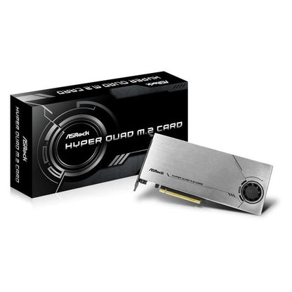 Supports M Key type 2242/2260/2280/22110 M.2 PCI Express module Gen4 x4 64Gb/s [HYPER QUAD M.2 CARD]