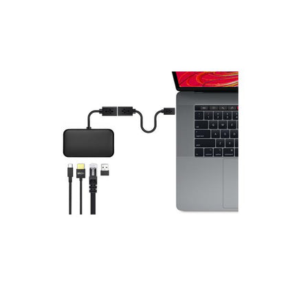 Hamlet XADTC-U2A-MF02 cavo USB USB 3.2 Gen 1 (3.1 Gen 1) 0,2 m USB A USB C Nero [XADTC-U2A-MF02]