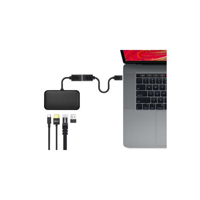 Hamlet XADTC-U2A-MF02 cavo USB USB 3.2 Gen 1 (3.1 Gen 1) 0,2 m USB A USB C 5 Gbit/s Nero [XADTC-U2A-MF02]