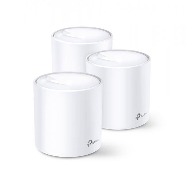 TP-Link DECO X60(3-PACK) sistema Wi-Fi Mesh Dual-band (2.4 GHz/5 GHz) Wi-Fi 6 (802.11ax) Bianco 2 Interno [DECOX60(3-PACK)]