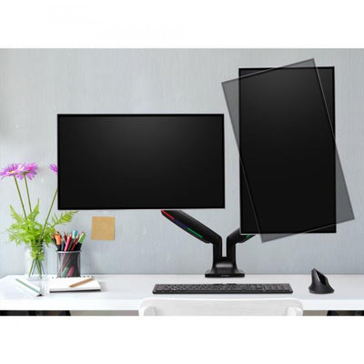 Kensington Braccio per doppio monitor ad altezza regolabile one-touch SmartFit [K59601WW]