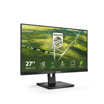 PHILIPS MONITOR 27 LED IPS 16:9 FHD, 250 CDM 4MS, VGA/DVI/DP/HDMI, GREEN LINE, PIVOT, MULTIMEDIALE [272B1G]