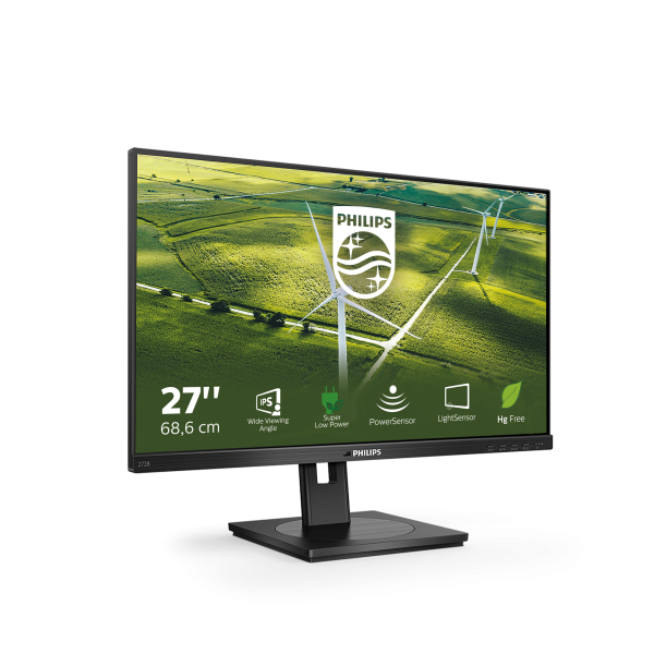 PHILIPS MONITOR 27 LED IPS 16:9 FHD, 250 CDM 4MS, VGA/DVI/DP/HDMI, GREEN LINE, PIVOT, MULTIMEDIALE [272B1G]