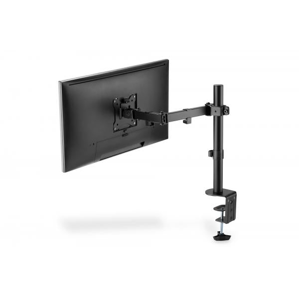 Digitus Single Monitor Clamp Mount 15-32inch - Max Weight 8 kg - Black [DA-90399]