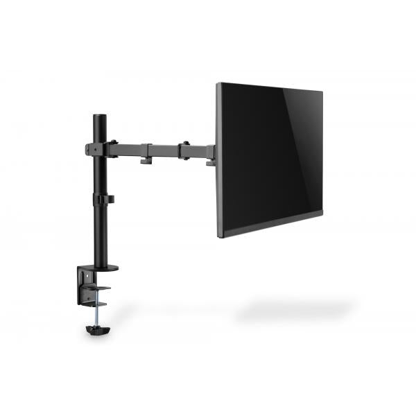 Digitus Single Monitor Clamp Mount 15-32inch - Max Weight 8 kg - Black [DA-90399]