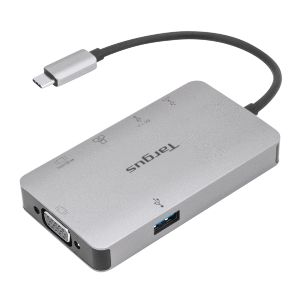 Targus Universal USB-C DP Alt Mode Single Video 4K HDMI/VGA Docking Station with 100W PD Pass-Thru [DOCK419EUZ]