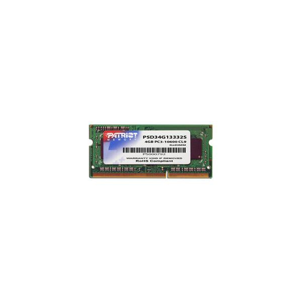 PATRIOT RAM SODIMM 4GB DDR3 1333MHZ [PSD34G13332S]