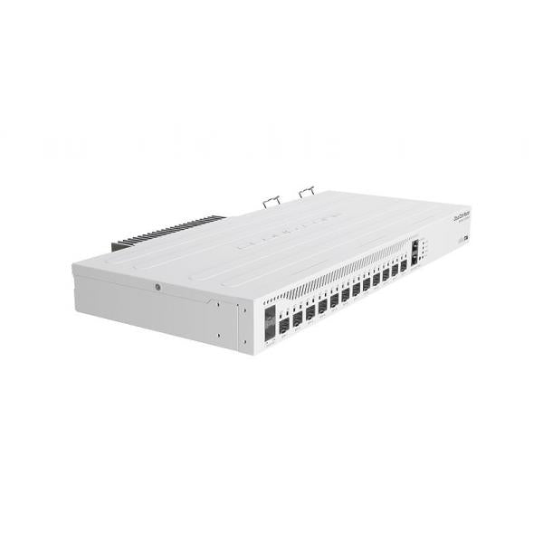 MikroTik, router equipped with AL32400 1.7 GHz quad core CPU. 12x 10G SFP+ and 2x 25G SFP28 ports [CCR2004-1G-12S+2XS]