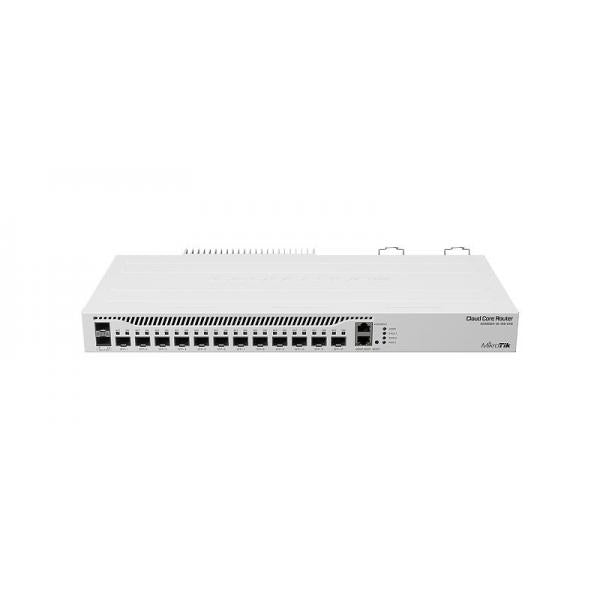 MikroTik, router equipped with AL32400 1.7 GHz quad core CPU. 12x 10G SFP+ and 2x 25G SFP28 ports [CCR2004-1G-12S+2XS]