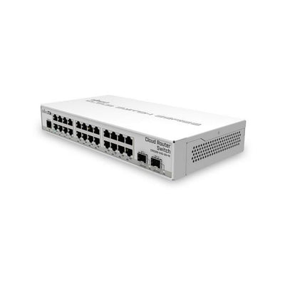 MikroTik switch 10G SFP+ cages, 512 MB of RAM, 24 Gigabit Ethernet ports [CRS326-24G-2S+IN]