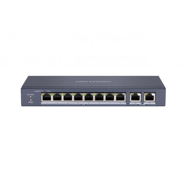 Hikvision DS-3E0310P-E/M switch di rete Non gestito L2 Fast Ethernet (10/100) Supporto Power over Ethernet (PoE) Nero [DS-3E0310P-E/M]