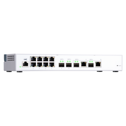 QNAP SWITCH QSW-M408-2C, managed, 8 port 1Gbps, 2 port 10G SFP+/ NBASE-T Combo, 2 port 10G SFP+ - PROMO FINO AD ESAURIMENTO SCORTE [QSW-M408-2C]