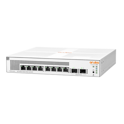 HPE NETWORKING INSTANT ON SWITCH 8P GIGABIT CL4 POE 2P SFP 124W 1930 [JL681A]