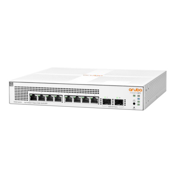 HPE NETWORKING INSTANT ON SWITCH 8P GIGABIT CL4 POE 2P SFP 124W 1930 [JL681A]