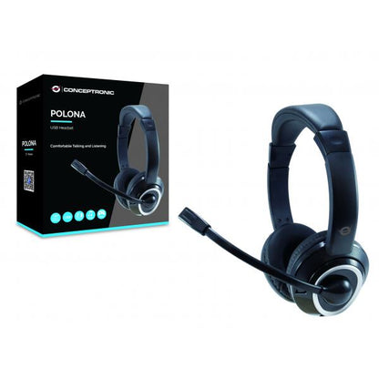 Conceptronic Stereo USB Headset [POLONA01B]