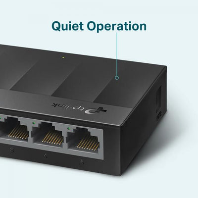 TP-Link - LS1005G - LiteWave 5-Port Gigabit Desktop Switch, 5 Gigabit RJ45 Ports, Desktop Plastic Case [LS1005G]