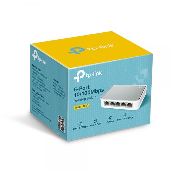 TP-LINK 5 PORTE 10/100 MINI SWITCH [TL-SF1005D]