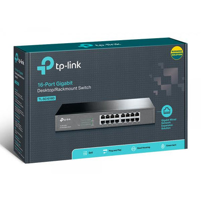 Tp-link SWITCH - TL-SG1016D - 16 Port - Unmanaged - Gigabit Ethernet [TL-SG1016D]