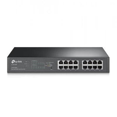 Tp-link SWITCH - TL-SG1016PE - 16 Port - Managed - Gigabit Ethernet - Power over Ethernet (PoE) - 110Watt - Rack Mountable [TL-SG1016PE]