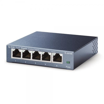 TP-Link - TL-SG105 - 5-port Desktop Gigabit Switch, 5 10/100/1000M RJ45 ports, steel case [TL-SG105]