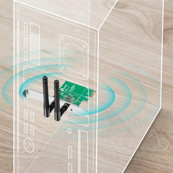 SCHEDA PCI EXP W-300N ANT STAC [TL-WN881ND]
