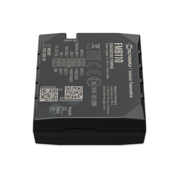 Teltonika FMB110  internal high gain GNSS and GSM antennas no battery with Bluetooth - Promo fino ad esaurimento scorte [FMB110]