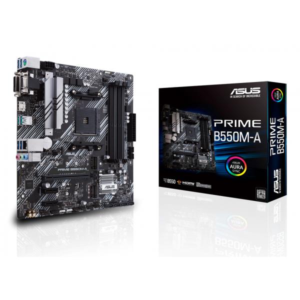 ASUS PRIME B550M-A AMD B550 Socket AM4 micro ATX [90MB14I0-M0EAY0]