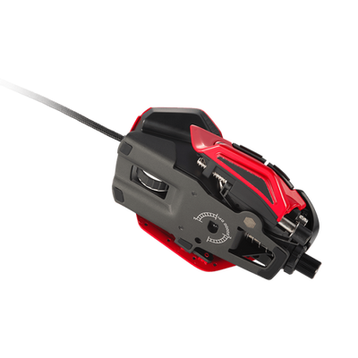 MAD CATZ GAMING MOUSE R.A.T. 8+ADV OPTICAL GAMING MOUSE, RED ALLUMINIO +16 [MR06DCINRD000-0]