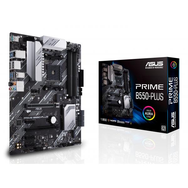ASUS MB AMD B550, PRIME B550-PLUS AM4 4DDR4 HDMI DP ATX [PRIME B550-PLUS]