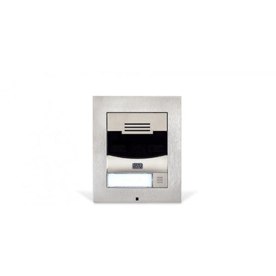 2N IP Solo without camera, flush mount, black (includes flush mount frame, must be together with 9155017) [9155301BF]