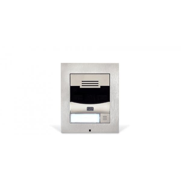 2N IP Solo without camera, flush mount, black (includes flush mount frame, must be together with 9155017) [9155301BF]